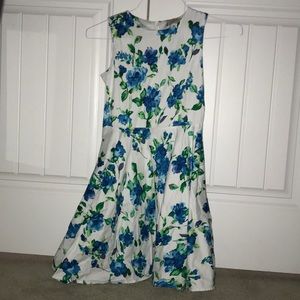 White Dress with Flowers